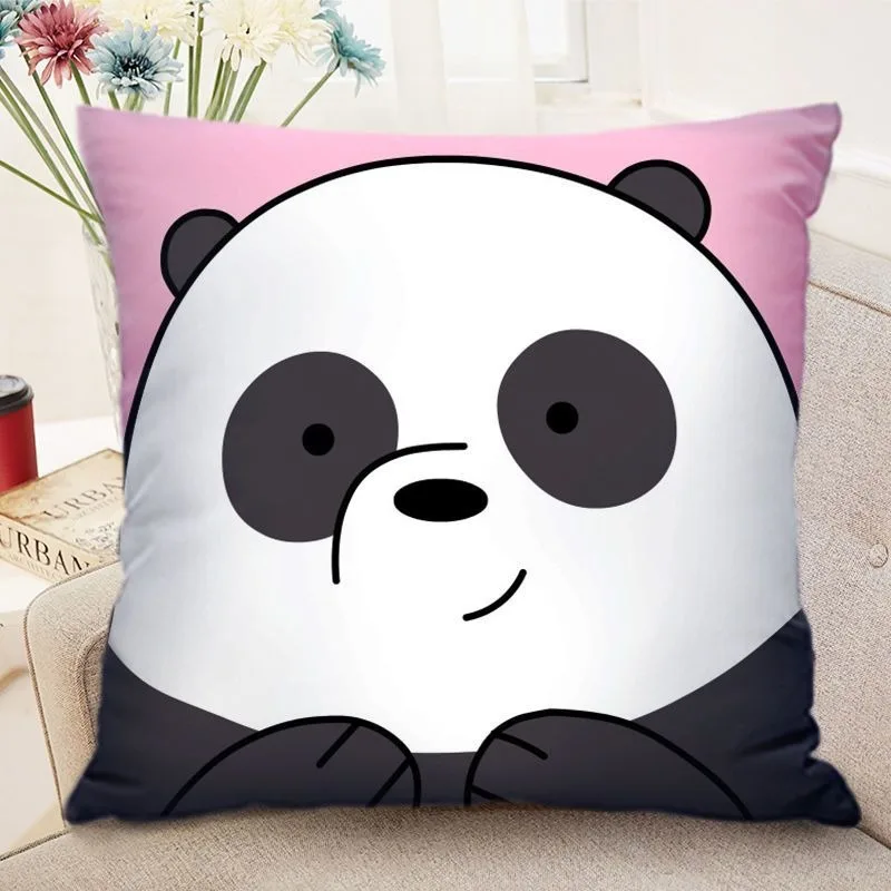 Cartoon White Bear Pillowcase Dormitory Decoration Office Living Room Sofa Home Pillowcase