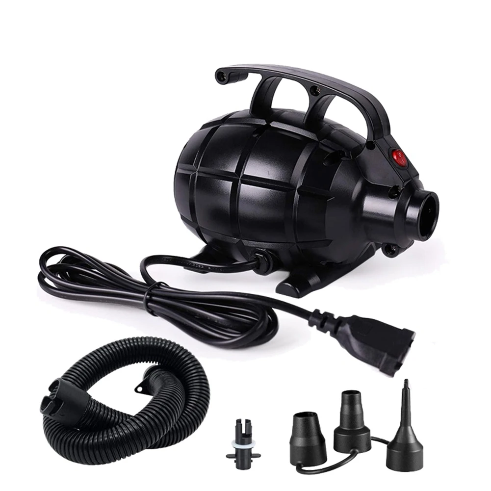 Tappetino d'aria portatile per pompa d'aria per pompa gonfiabile per letto d'aria domestico Pompa per pista d'aria Compressore d'aria da 600 W (spina americana)