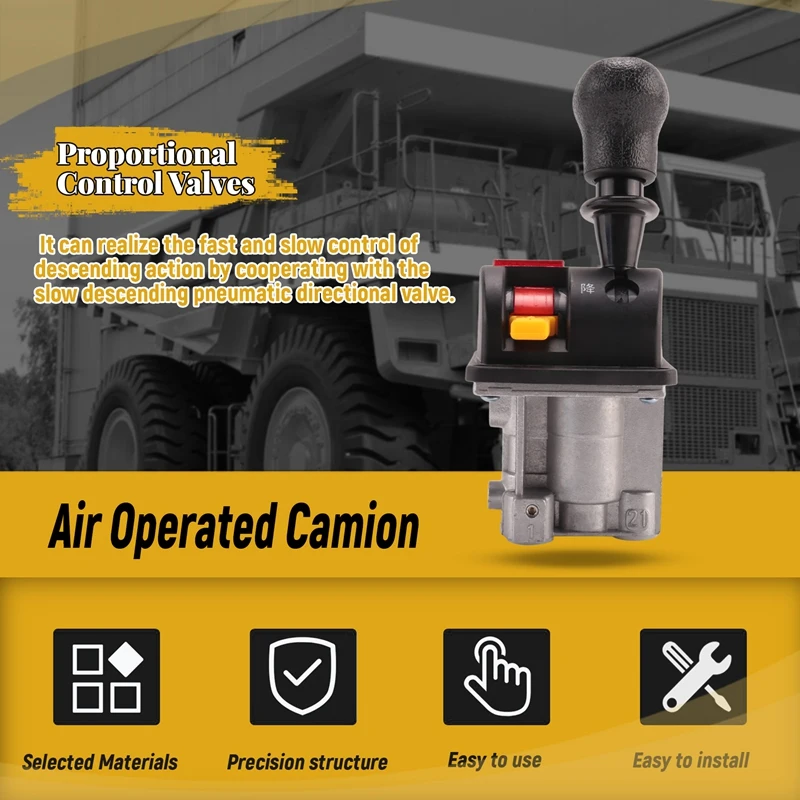 PTO 스위치 덤프 트럭 팁퍼 유압 시스템이 있는 비례 제어 밸브가 공기 작동 트럭을 느리게 만듭니다.