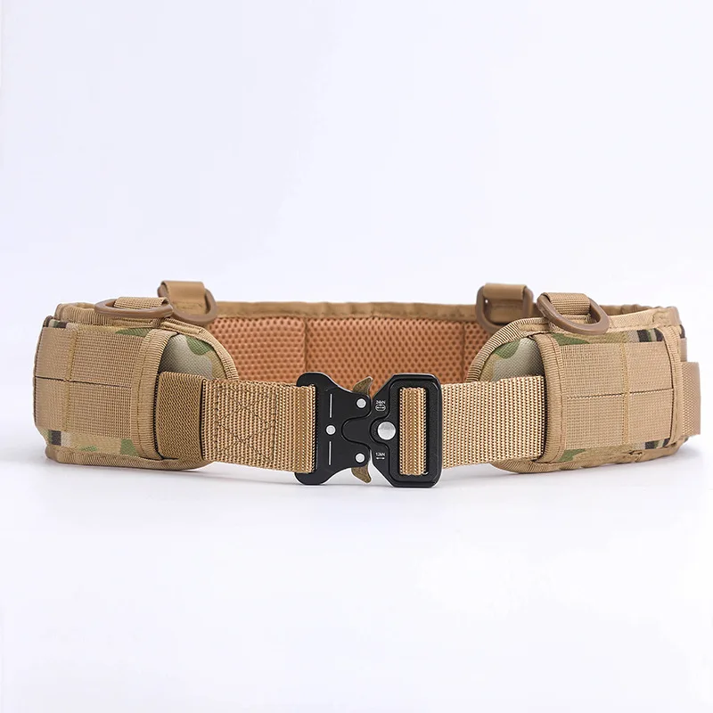 Heavy Duty Tactical Belt with Quick-Release Buckle - Adjustable  Utility Belt for Outdoor, Hiking, and Survival