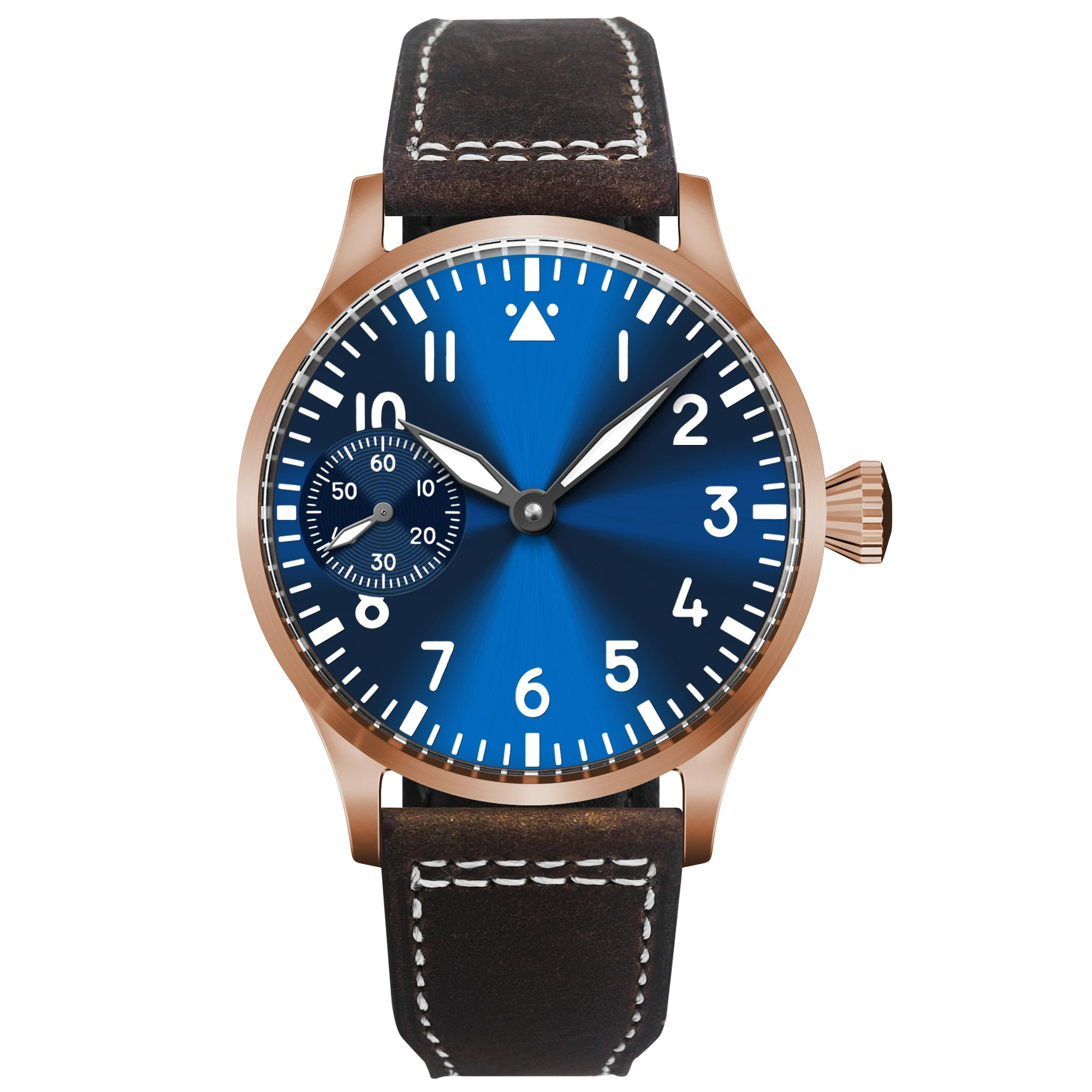 Corgeut Luxe saffierglas 42 mm wijzerplaat St3600 of St3601 handopwindbaar uurwerk 316L stalen kast herenhorloge 30 m waterbestendig
