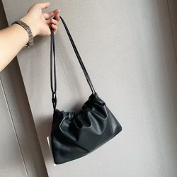 High Quality Imported Italian Lambskin Cloud Bag Underarm Crossbody Bag