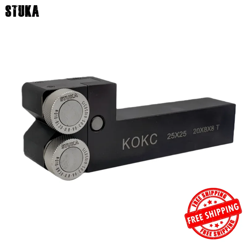 Stuka Dual Shoulder Fixed 30° Diamond 45° Square Pattern Form Knurling Tools for Metal Lathe 16/20/25