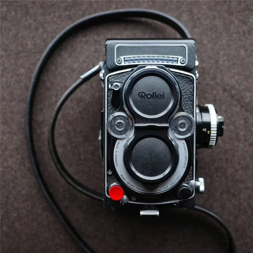 Camera Leather Portable Strap Pure Leather Shoulder Neck Strap Scissors Type Buckle Suitable For Rolleiflex 3.5F/2.8F