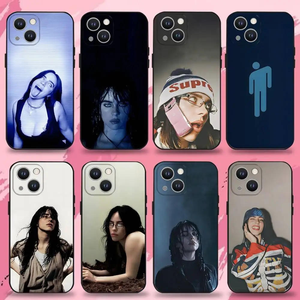 

SINGER LUNCH B-BILLIE Phone Case For iPhone 16,15,14,13,12,11 Plus,Pro Max,XS,X,XR,SE,Mini,8,7,Soft Silicone Black Cover