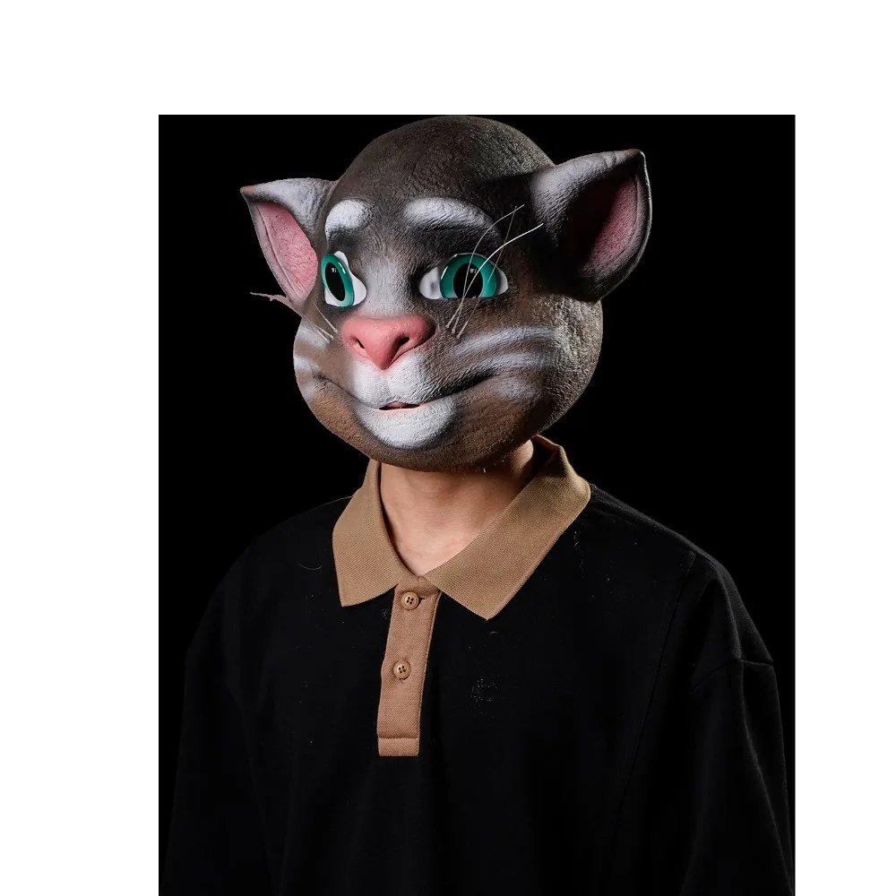 

Cute Cat Mask Novelty Funny Latex Animal Full Head Mask for Halloween Costume Cosplay Party Props Masques Anime Cosplay Mask