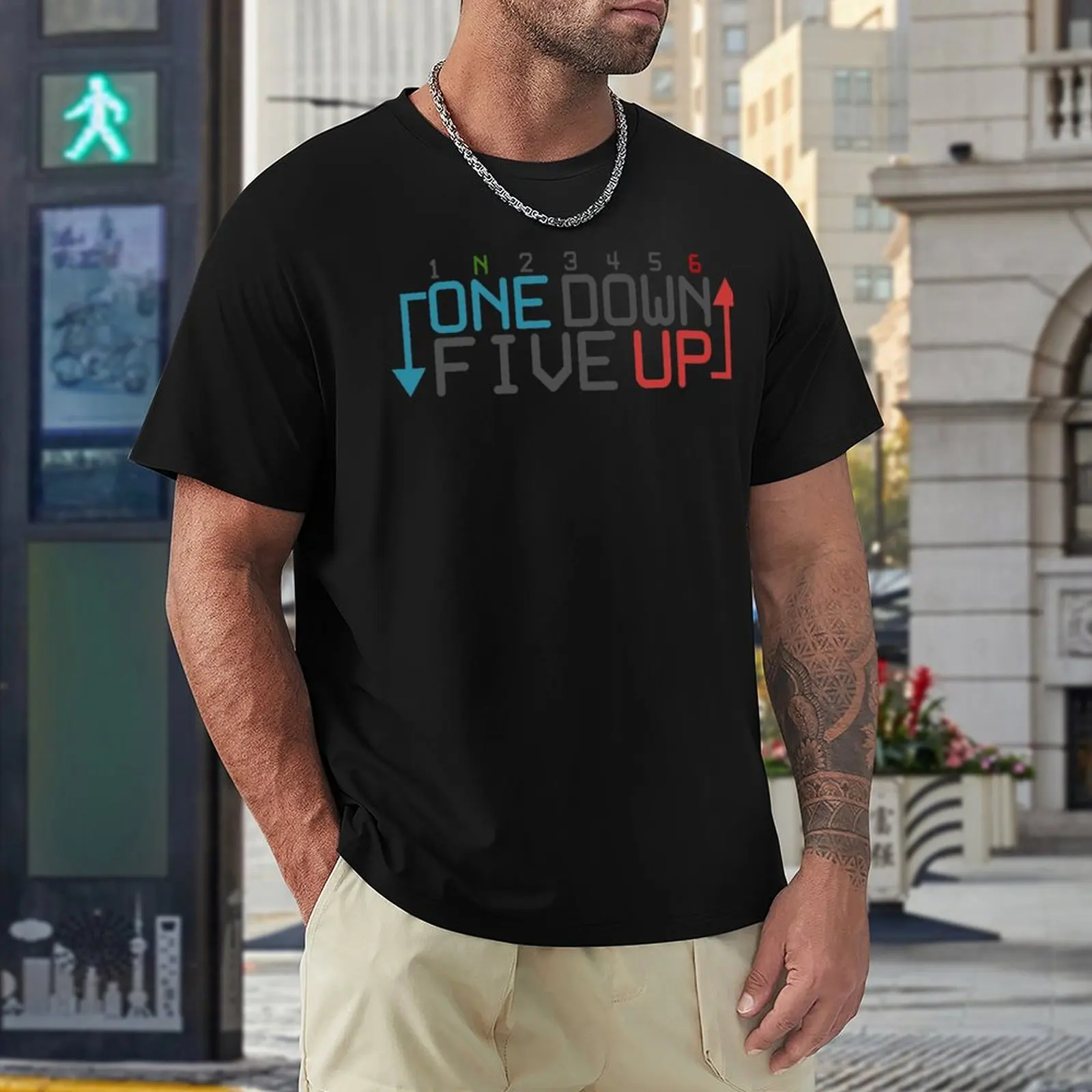 Harajuku One Down Five Up 1N23456 Essential for T-shirt  Campaign Tees Graphic Vintage Funny Novelty Fitness Eur Size