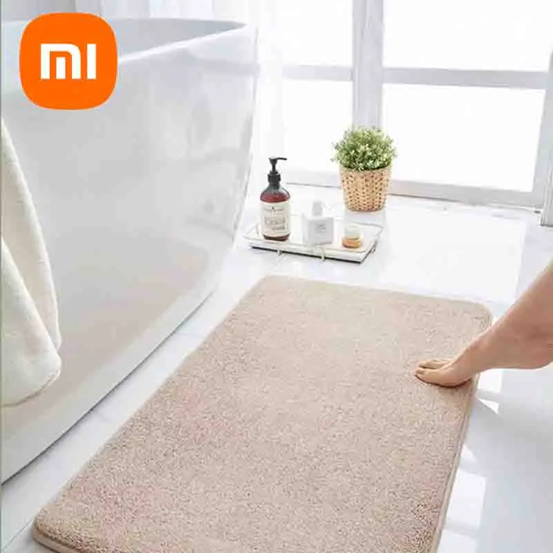 Xiaomi 60X90CM Super Absorbent Floor Bathroom Antislip Velvet Door Mat Dries Quickly Soft Washable Machine Wash Home Decoration