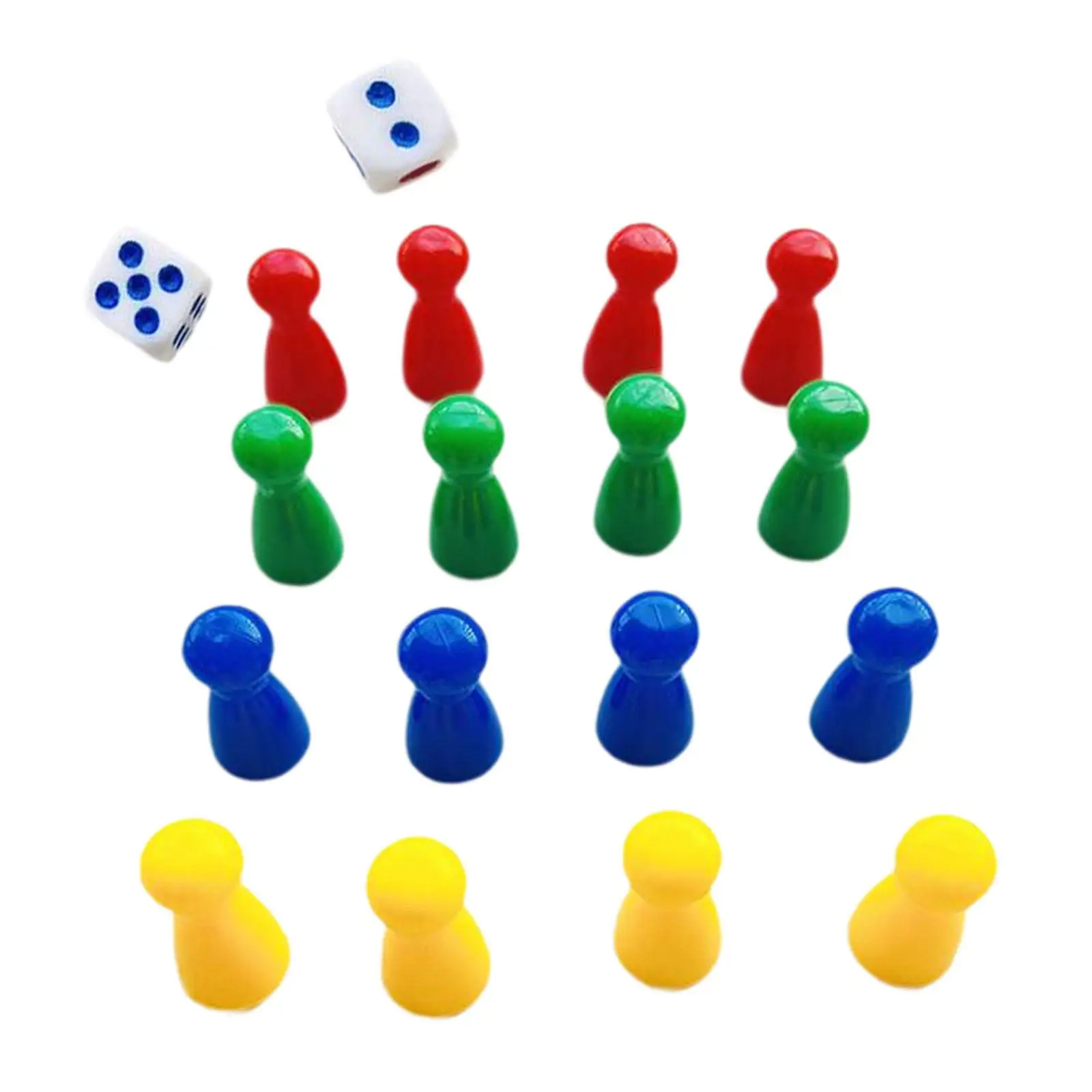 

16 Pieces Flying Chess Pieces Pawn Chess Pieces Chess Checkers Chess Game Pieces Dice Set for Children