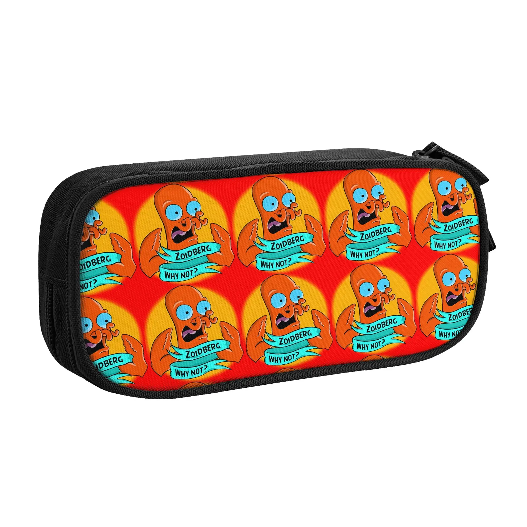 1 Piece Lightweight Zoidberg Why Not Pencil Case Student Pen Bag Futurama School Pencil Pouch