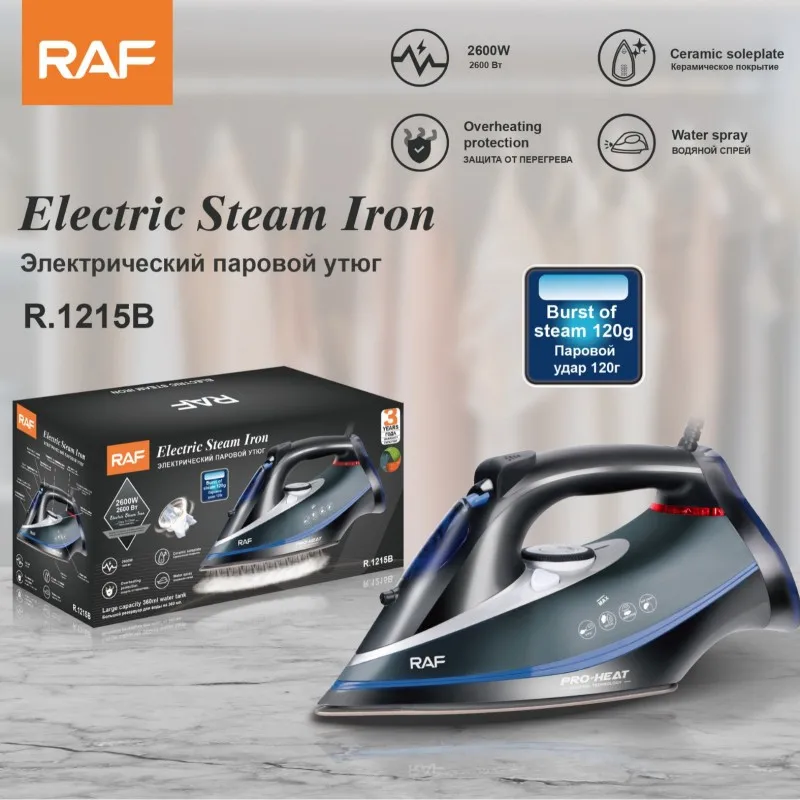 2600W Electric Steam Iron,Ceramic Soleplate Electric Iron,Household Hotel Clothes Steamer