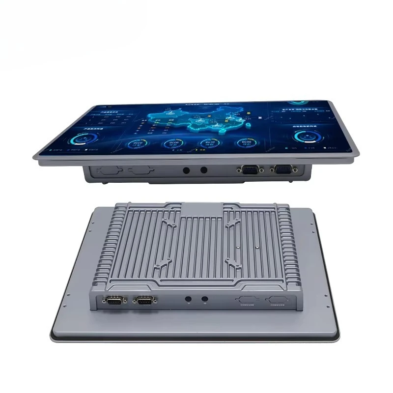 17 Inch Capacitive Touch Panel Pc Computer J1900 Dual Gigabit Ethernet Lan 4 COM RS232 Industrial Touch Screen Panel Pc