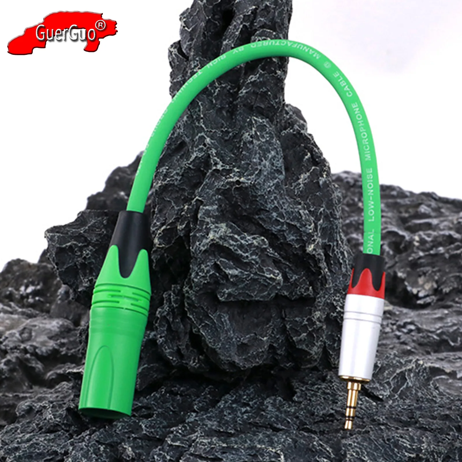 

AUX 3.5mm 1/8 Inch TRS Stereo Male Jack to 3Pin XLR Male Microphone Audio Extension Cable for Computer Speaker Amplifier Mixer