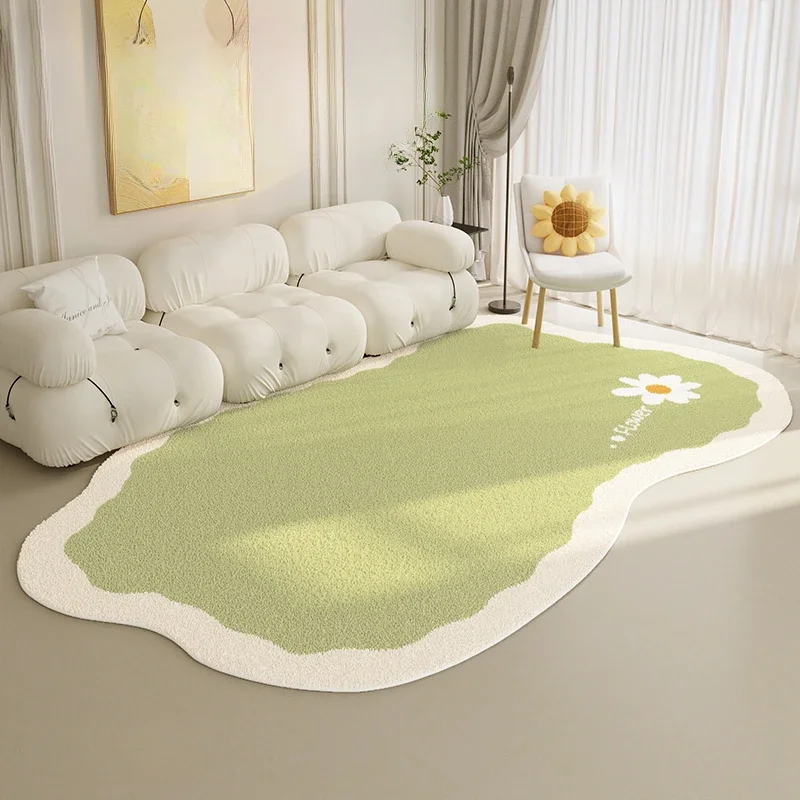 Soft Delicate Carpet Living Room Flowers Decoration Fluffy Bedroom Rug Interior Dressing Rooms Wohnzimmer Deko Home Furniture