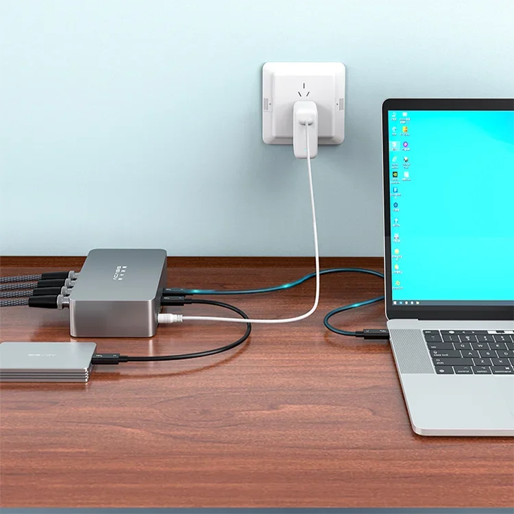 2021 Acasis Placa de captura de vídeo externa 4K60 USB4.0 4 canais SDI de alta velocidade para transmissão ao vivo