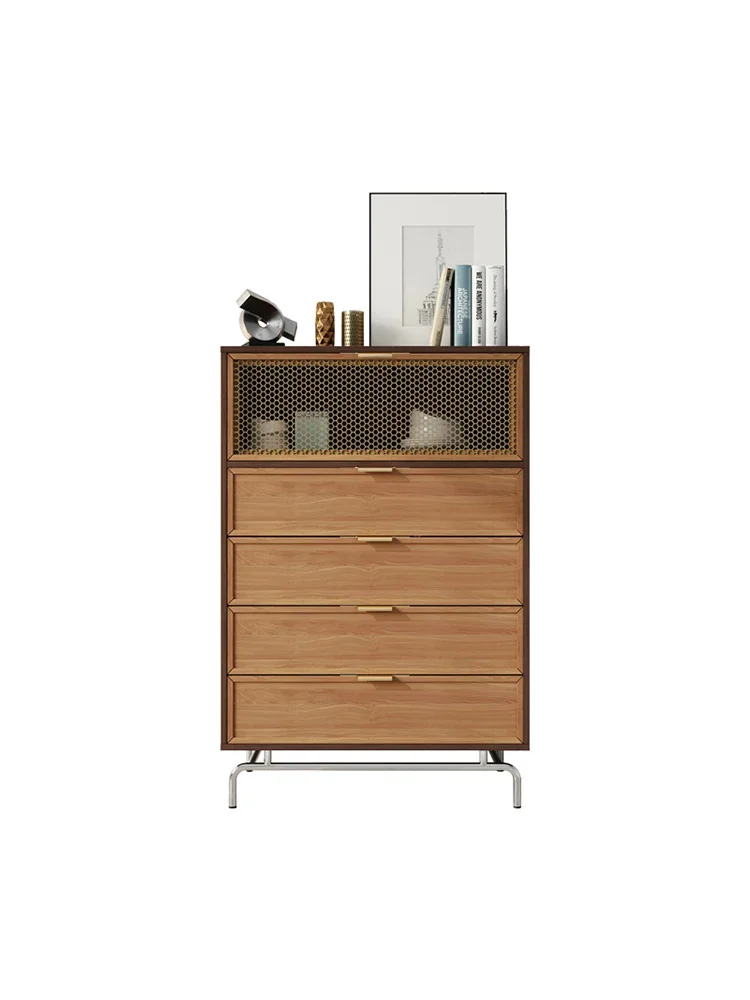 Light luxury five bucket  bedroom drawer cabinet, storage living room storage , vertical cabinet