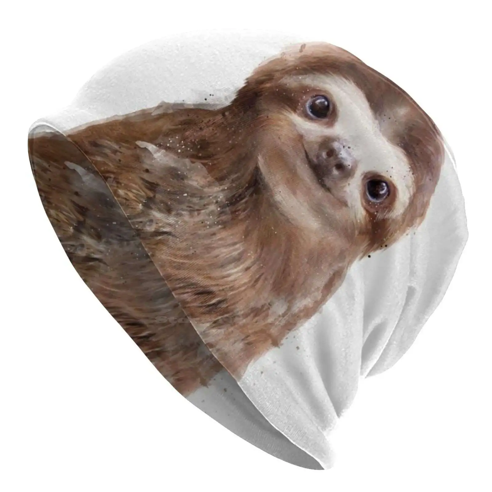 Kleine Luiaard Gebreide Muts Warme Beanie Outdoor Caps Luiaards Baby Kleine Dieren Schattige Kwekerij Kinderen Fauna Natuur Dieren