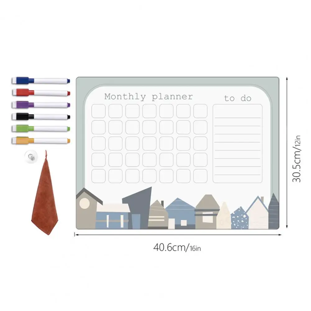 Magnetische Koelkast Planner Magneet Whiteboard Wekelijkse Planner Set 9 Stuks Voor Koelkast Met Droog Wissen Prikbord Voor Thuis