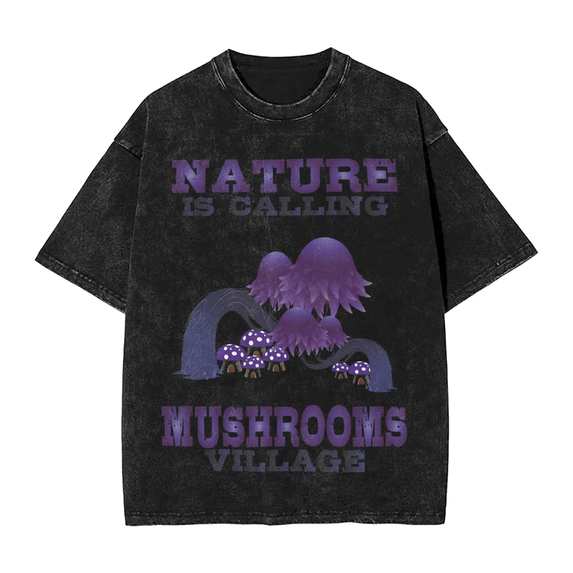 Summer Mushrooms Are Calling Washed Shirt Accessories Oversize T-Shirts  for Men Women Tees