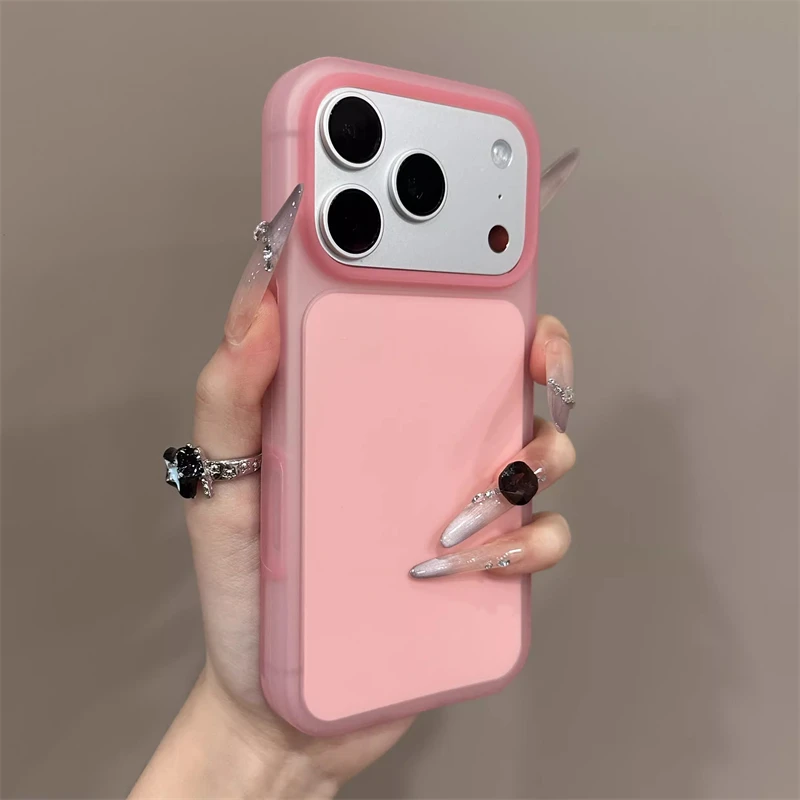 Original Flüssigsilikon Candy Jelly Farbige Matte Weiche Hülle für iPhone 18 Pro 17 16 15 Pro Max Stoßfeste Bumper-Schutzhülle – Detail 18
