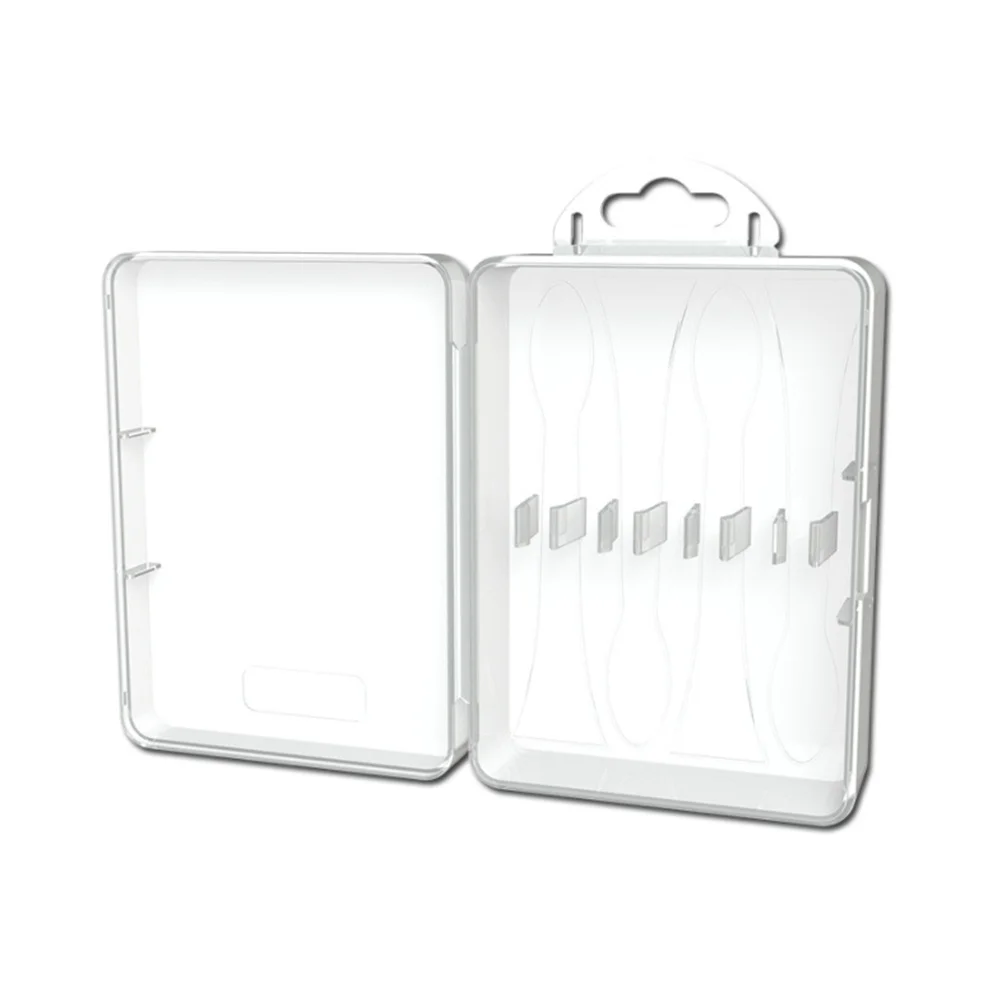 

4 Slot Toothbrush Head Organizer Box Lightweight Travel Case for Camping Hiking Outdoor Activities Dustproof Design