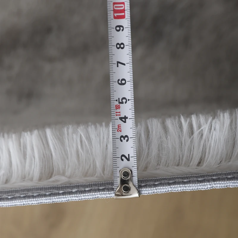 Graue Batik-Shaggy-Teppiche Ultra Weiche Rutschfeste Plüsch-Teppiche Schlafzimmer Wohnzimmer Kinderzimmer Große Größe Wohndekor Bodenmatten – Detail 6