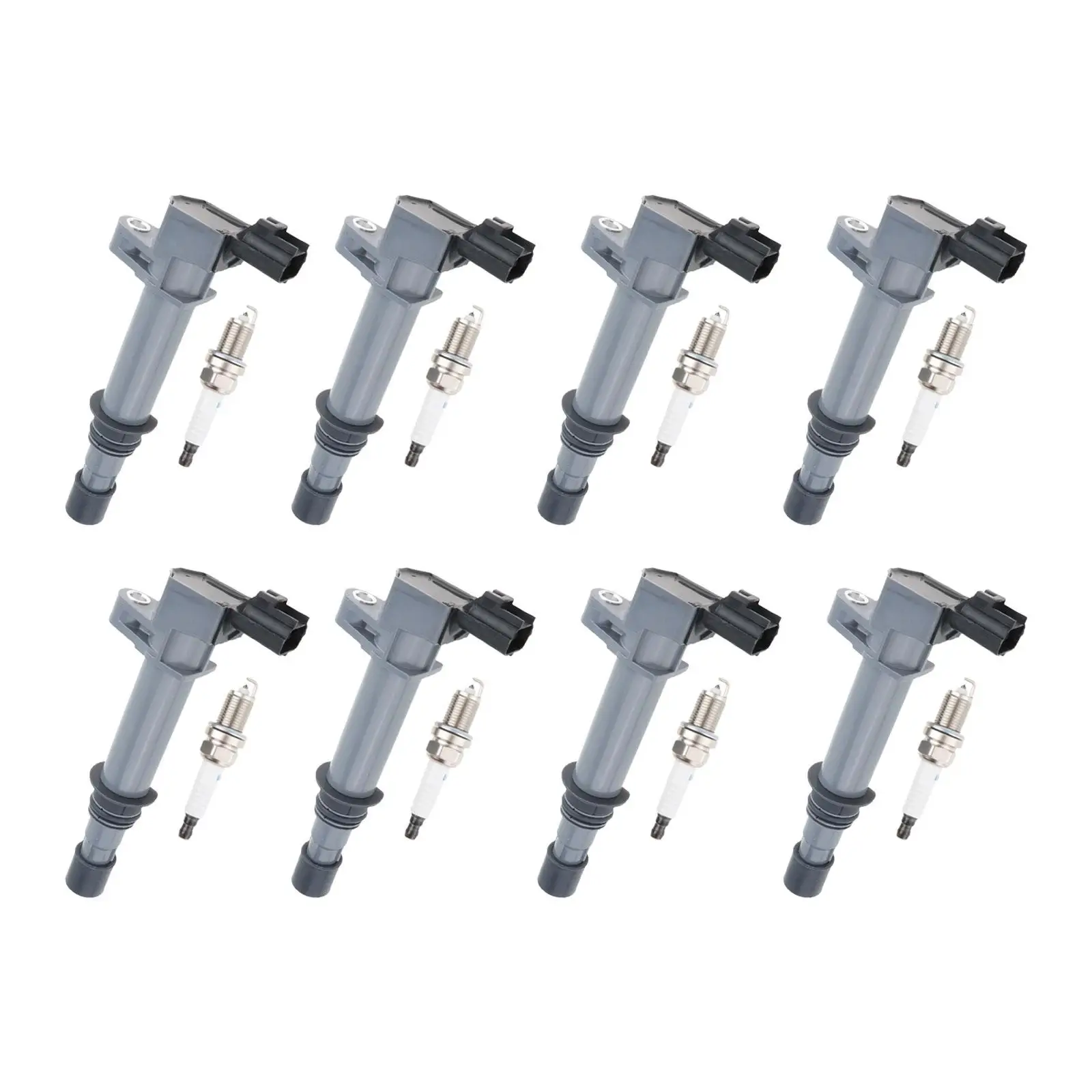 

8Pcs Ignition Coils and Spark Plugs uf-270 uf-297 uf-399 Professional Accessories 52-2034 56028138 for Jeep Liberty 3.7L V6