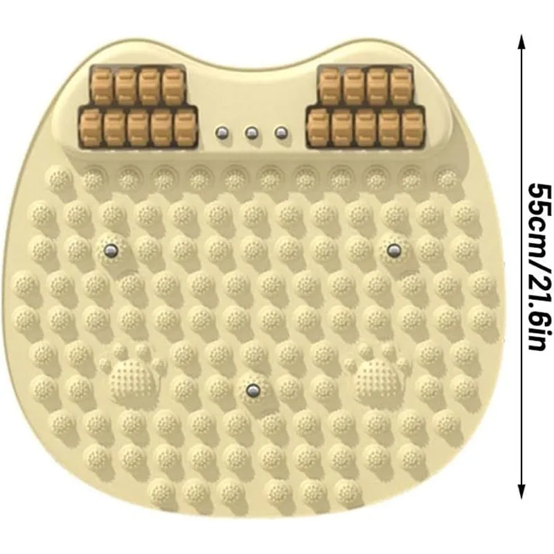 Jogging Acupressure Board Foot Jogging Massage Mat Acupressure Board Acupressure Mat Foldable With Rollers For Foot Relaxation