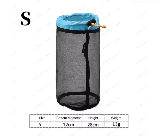 

Сетчатые сумки Легкий сетчатый мешок для вещей Сумки для хранения на шнурке Компрессионные мешочки для кемпинга, пеших прогулок, стирки и продуктов