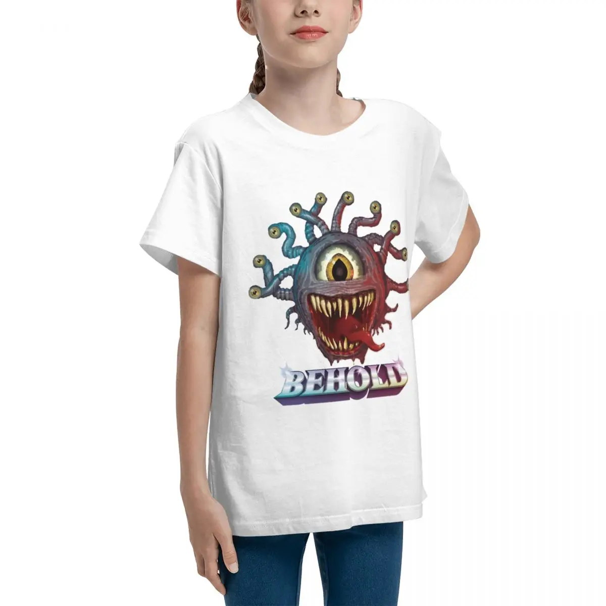 Dungeons And Dragons Behold Beholder Dungeons And Vintage Tshirt Creative Funny Novelty Travel Modern Adolescents T-Shirt