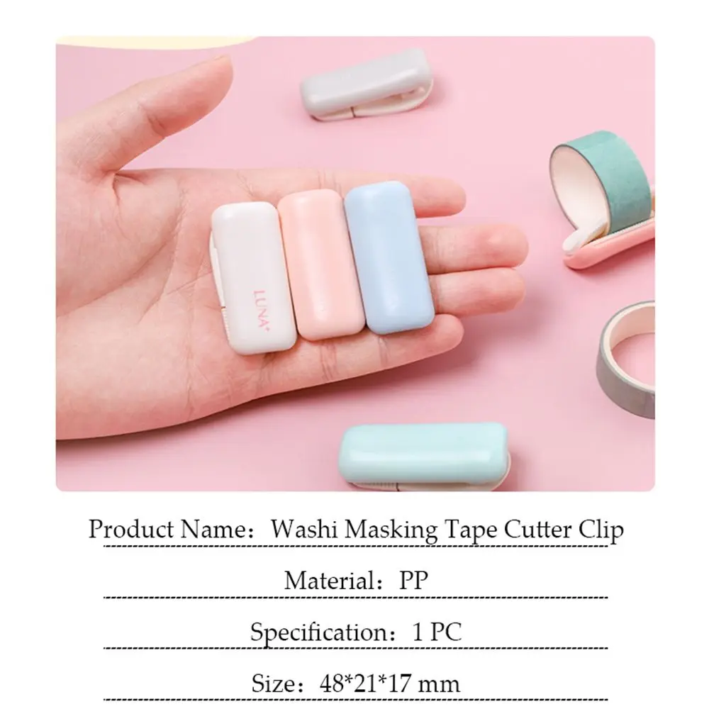 Picture 7: Mini Random DIY Crafts Candy Color Arts Stickers Tape Organzier Tape Cutting Tools Masking Tape Cutter Scrapbooking Tools