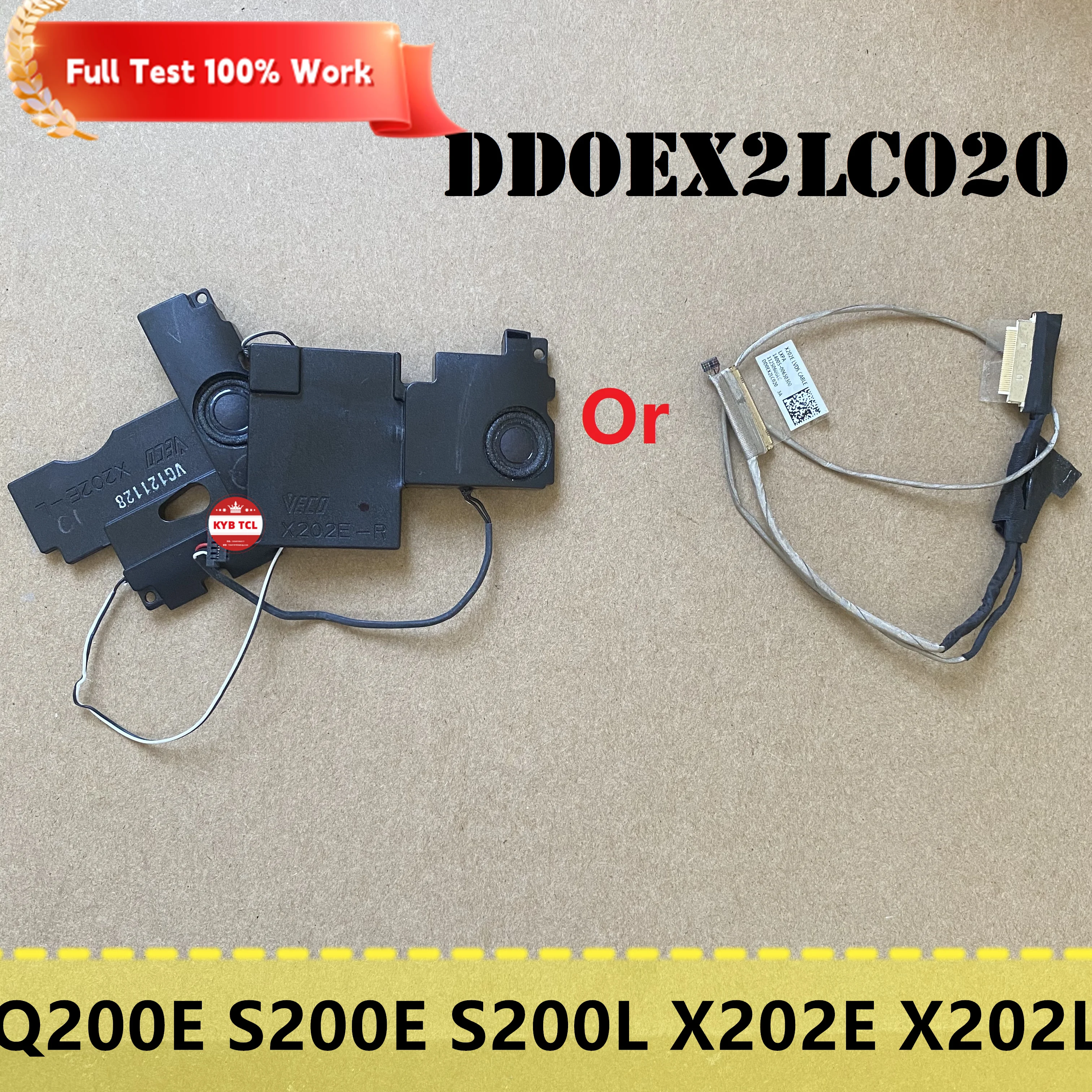 For Asus Q200E S200E S200L X202E X202L Laptop Left & Right Speakers Or LCD LVDS Screen Cable DD0EX2LC000 DD0EX2LC020 Notebook