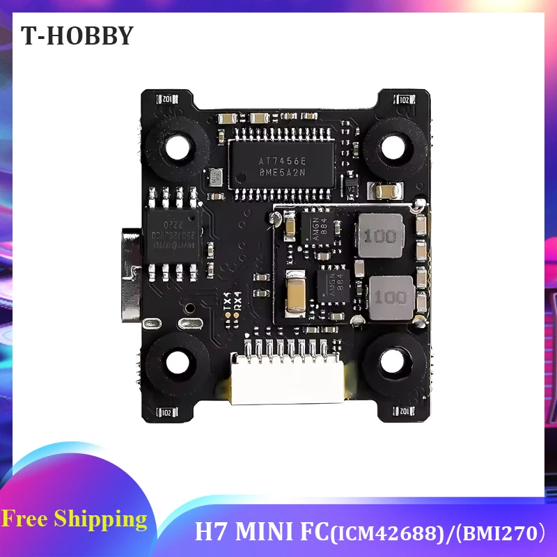 

T-HOBBY H7 MINI FC ICM42688/BMI270 DUAL BEC Multifunctional Freestyle Cinematic Flight Controller for RC FPV Parts