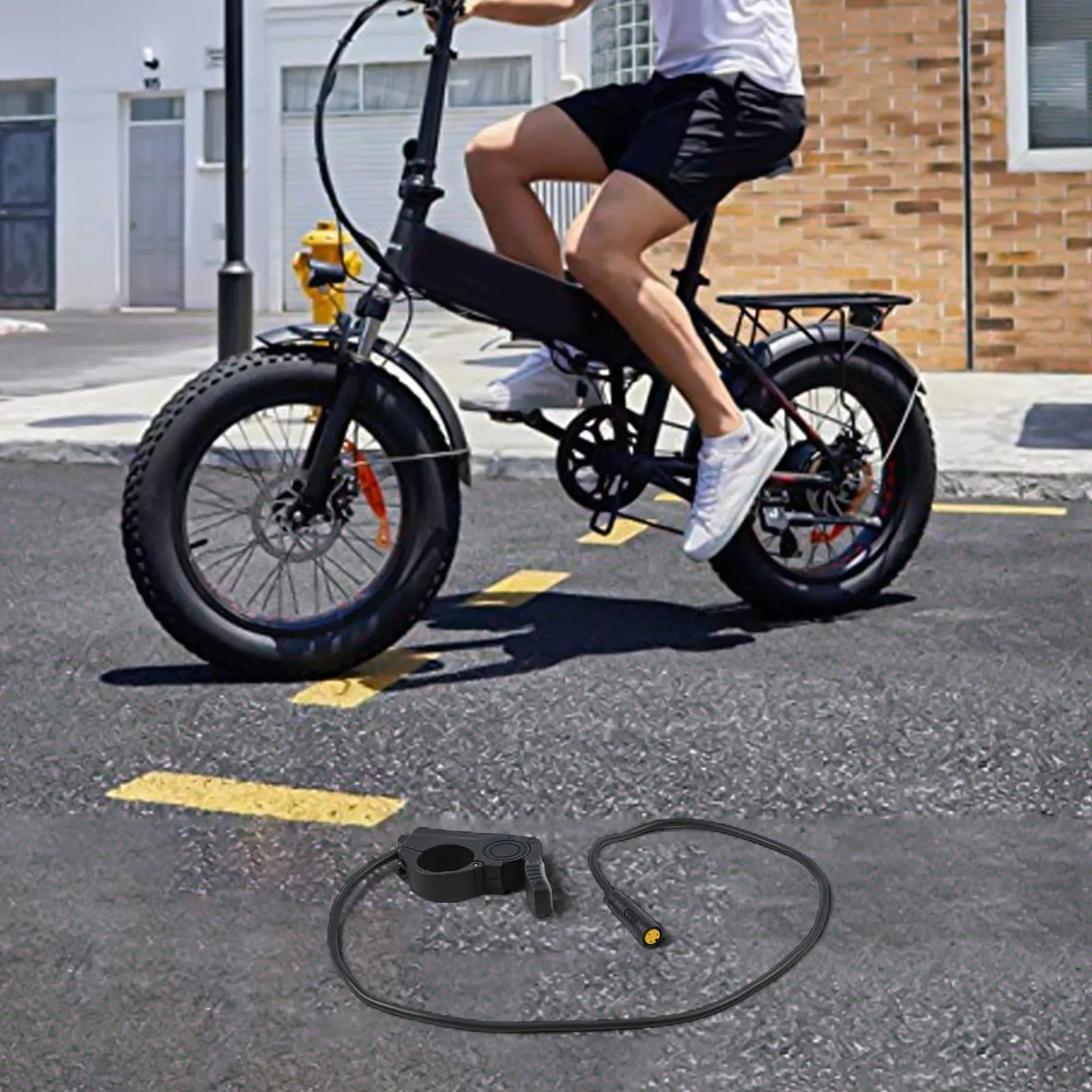 

Высокое качество дроссельная заслонка для большого пальца электрический велосипед 3-контактная диафрагма 22,2 мм черный разъем водонепроницаемый для BBS01 02 для M600 M400 G340