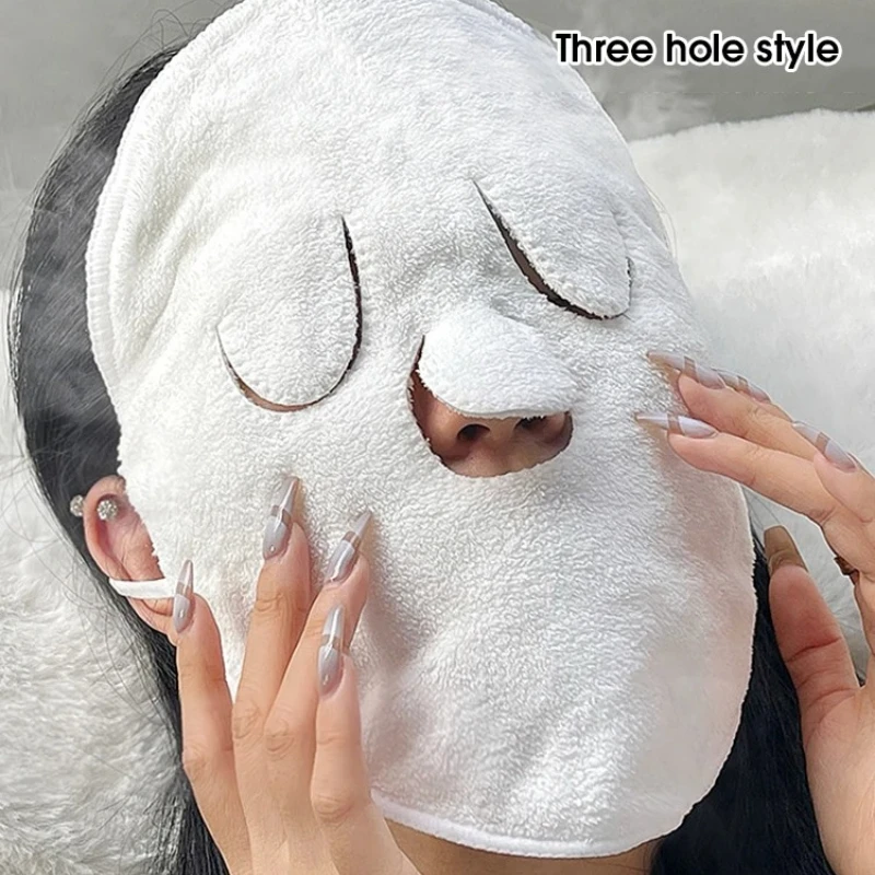 Hot Compress Towel Hanging Ear Soft Skin-Friendly Steam Heating Cold Hot Compress Face Towel Wet Compress Irrigation Face Towel