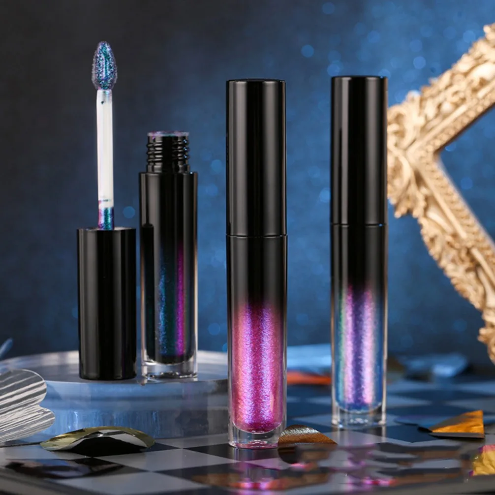 프라이빗 라벨 비건 립 오일 도매 메이크업 14색 카멜레온 메탈릭 립글로스 롱래스팅 샤인 맞춤 로고 리퀴드 립스틱