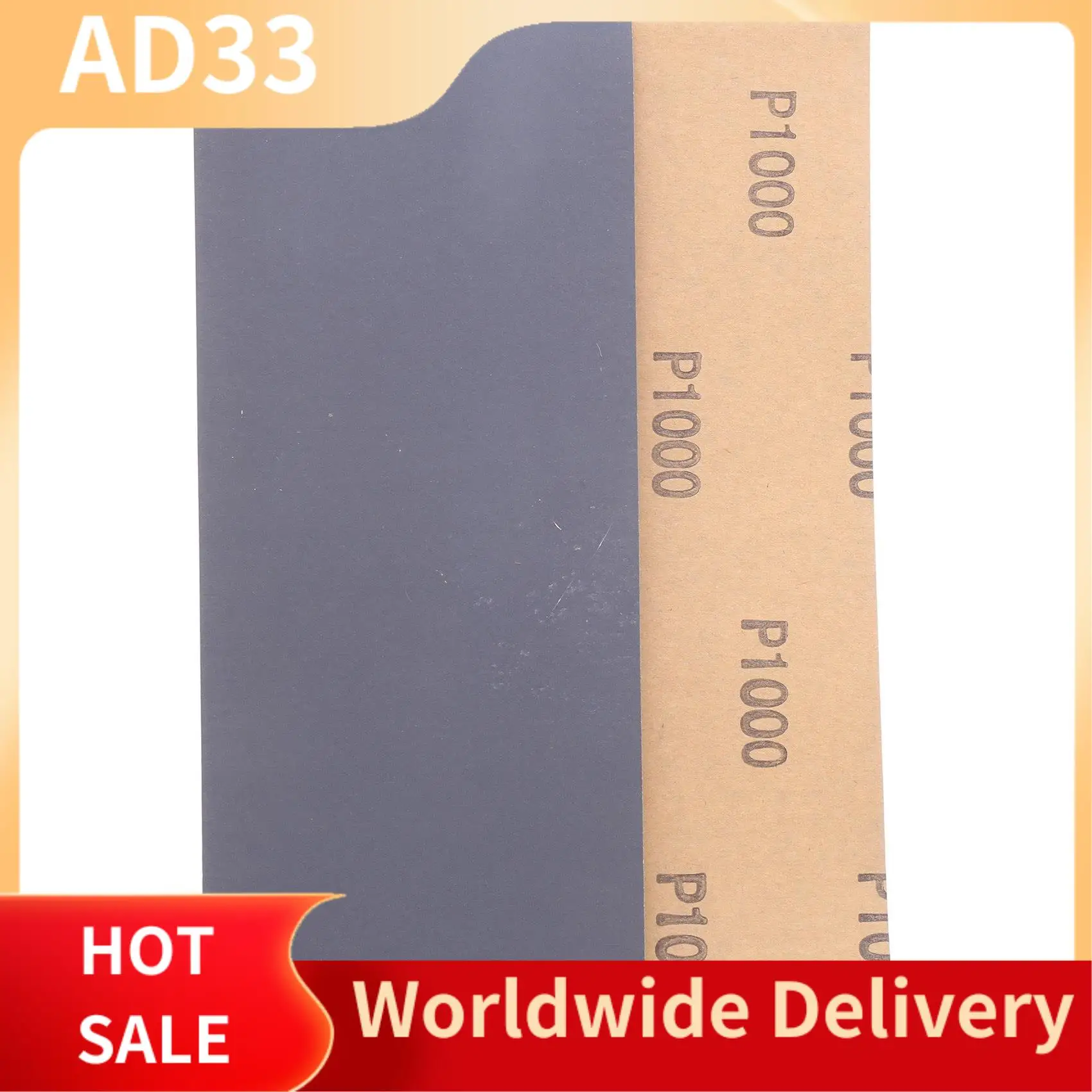 Lightweight Abrasive Dry Wet Waterproof Sandpaper Sheets Assorted Grit Of 400/ 600/ 800/ 1000/ 1200/ 1500 For Furniture, Hobbies