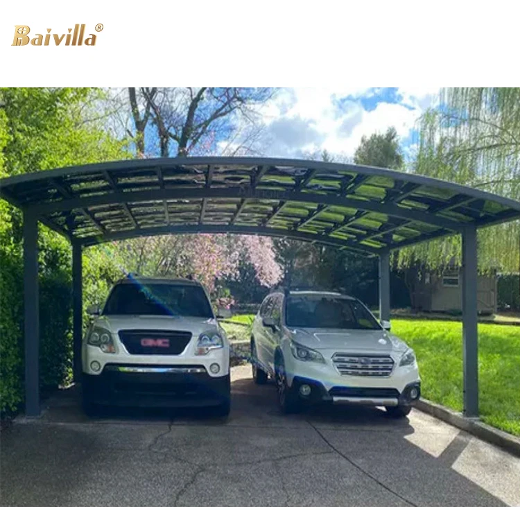 

Aluminum Waterproof Car Shelter Sun Shade Carport Garage Carport Roof Outdoors for Car Parking 12'x20' Extra Large Carport