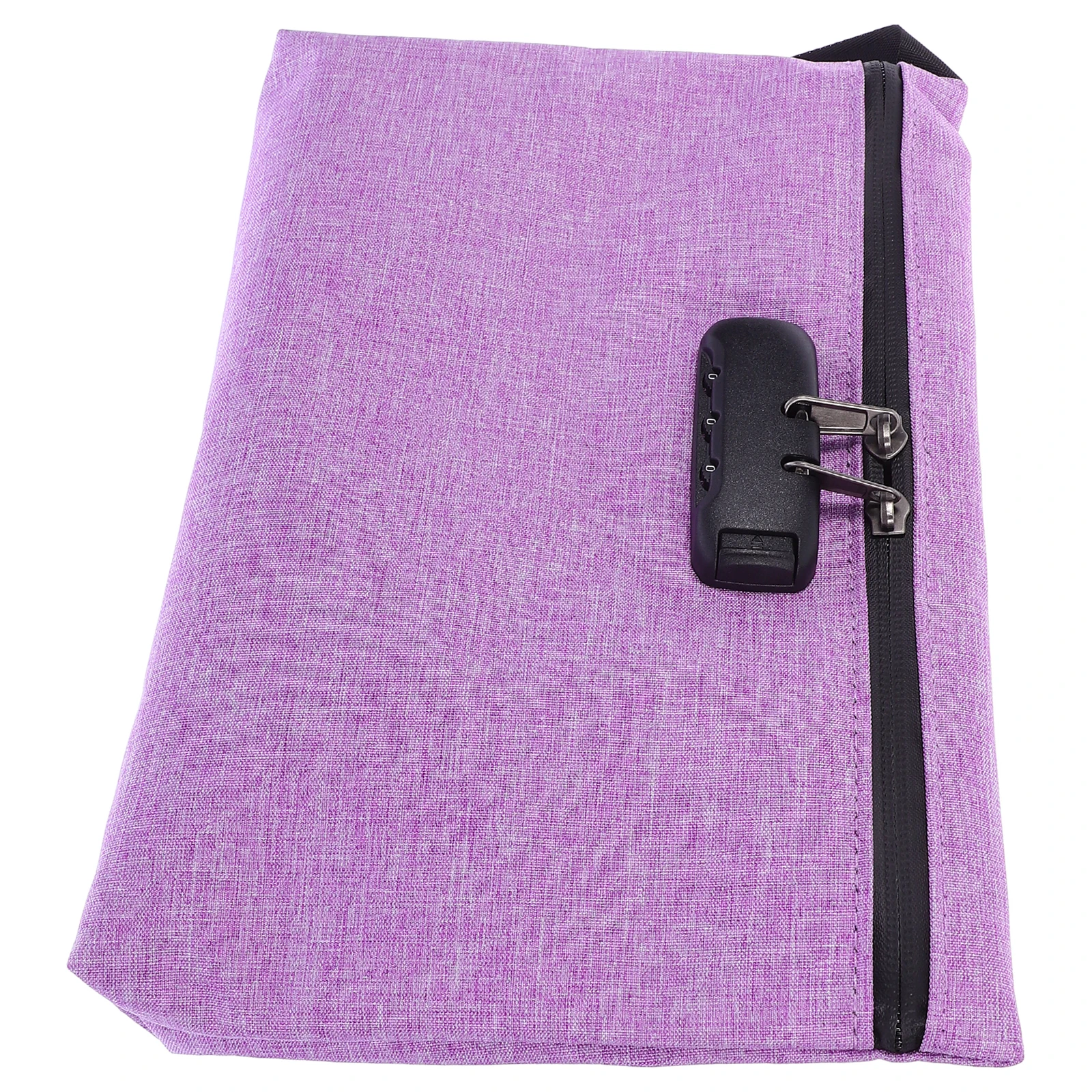 

Combination Lock Storage Bag High Security Waterproof Pink Files ganizer Large Capacity Portable Design Business