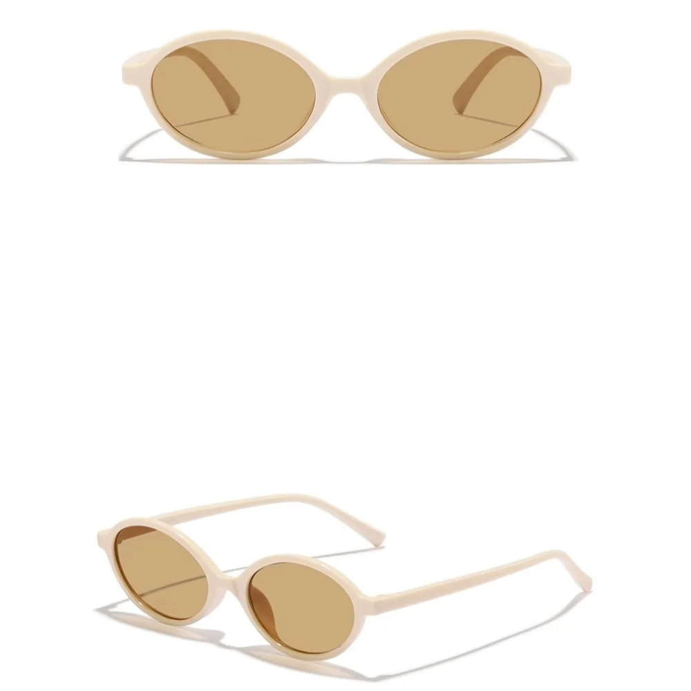 أزياء إطار صغير البيضاوي النظارات الشمسية ليوبارد طباعة UV400 ظلال الشمس نظارات نظارات الكمبيوتر نظارات النظارات السفر #2