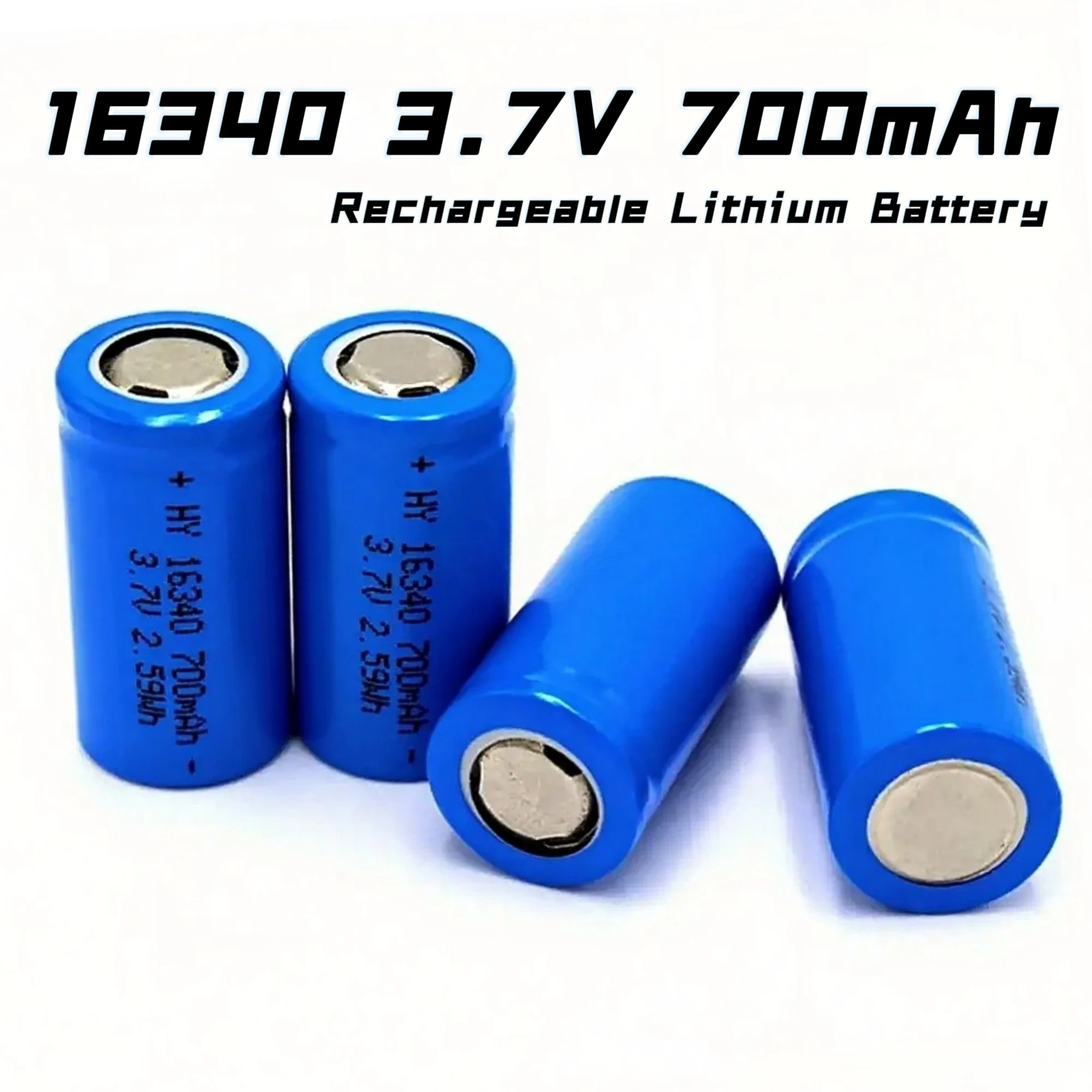 

16340 3.7V 700mAh Rechargeable Lithium Battery CR123A Charger Sets for Camera Smoke alarm Wireless doorbells Flashlight Toy