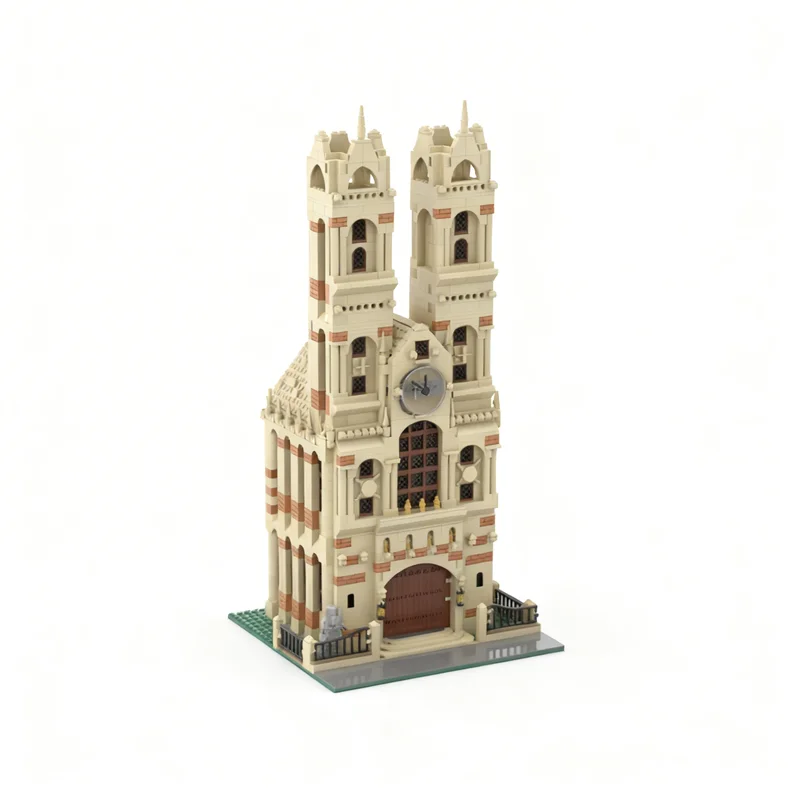 2214pcs MOC HP Church Modular Buildings Model Building Blocks Toy Construction Christmas Gift Collection Creative Assemble Idea