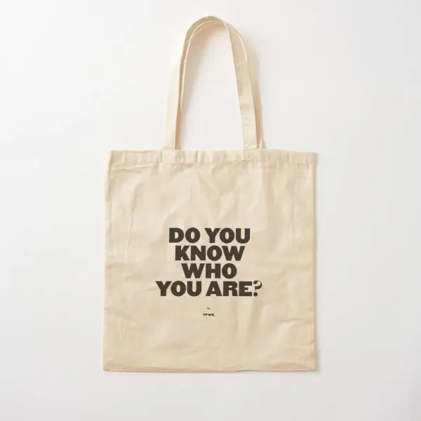 

Do You Know Who You Are Хлопковая Холщовая Сумка Многоразовая Повседневная Сумка Модная Дорожная Сумка Женская Складная Дизайнерская Унисекс