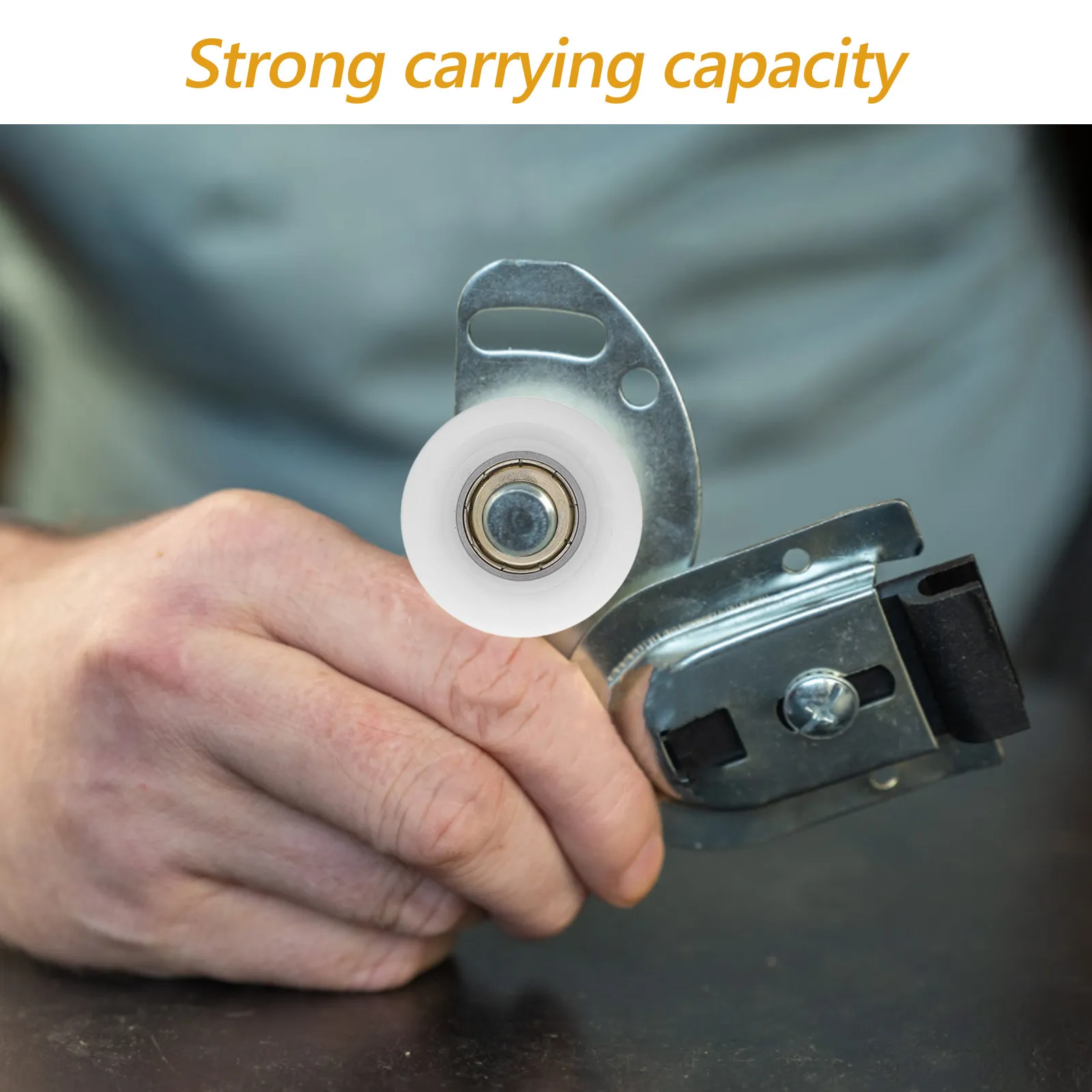 

6Pcs Pulley Roller Strong Bearing Capacity Sliding Gate Rail Wheel Track Bearing Replacement Groove Wheel Cabinet Door Part