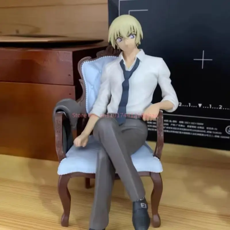 Original Detective Conan SEGA Haibara Ai Conan Edogawa Chair Sitting Figurine Anime Action Figure Ornament Toys for Aldult Gifts