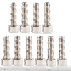 10PCS Stainless Steel Locking Screws Astronomical Telescope Accessories Dovetail Plate Screws M6 for Shrew Dovetail Hexagonal