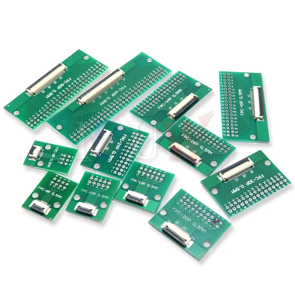 لوحة تحويل الملعب لنقل الكابلات ، لوحة PCB ، FPC ، FFC ، 0.5 مللي متر ، 1.0 مللي متر ، 6P ، 8 P ، 10 ، 20 ، 24 ، 26 ، 30 ، 34 ، 40, 50, 60 P, 6P, 6P, 8, 10, 20, 24, 26, 30, 34 ، 40 ، 50 ، 60 P #4