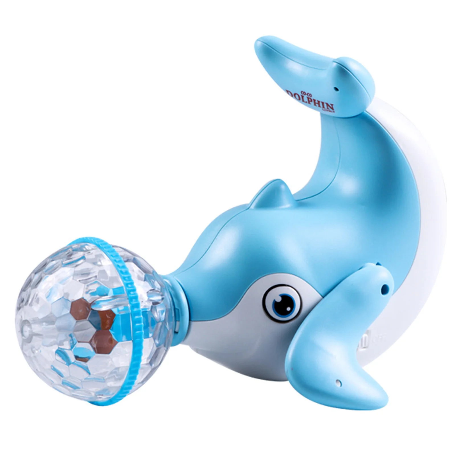 Electric Luminous Dolphin Musical Toy Smart Infant Development Music Toys with Led Light Gift for 1 2 3 Year Toddlers Kids Boys