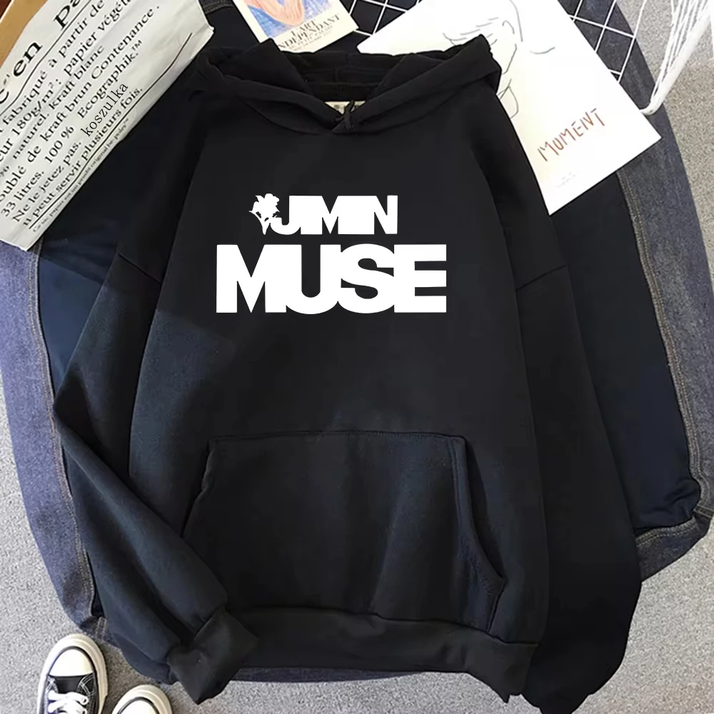 Jimin Muse 2024 Who Hoodie Fashion Women Harajuku Hoodies Unisex Autumn Winter Aesthetic Pullovers Sweatshirt Vintage