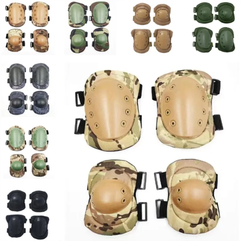 

Outdoor Tactical Softshell Knee and Elbow Pads Rigid CS Pads Impact-Resistant Hiking Mountaineering and Skating Elbow Pad Set